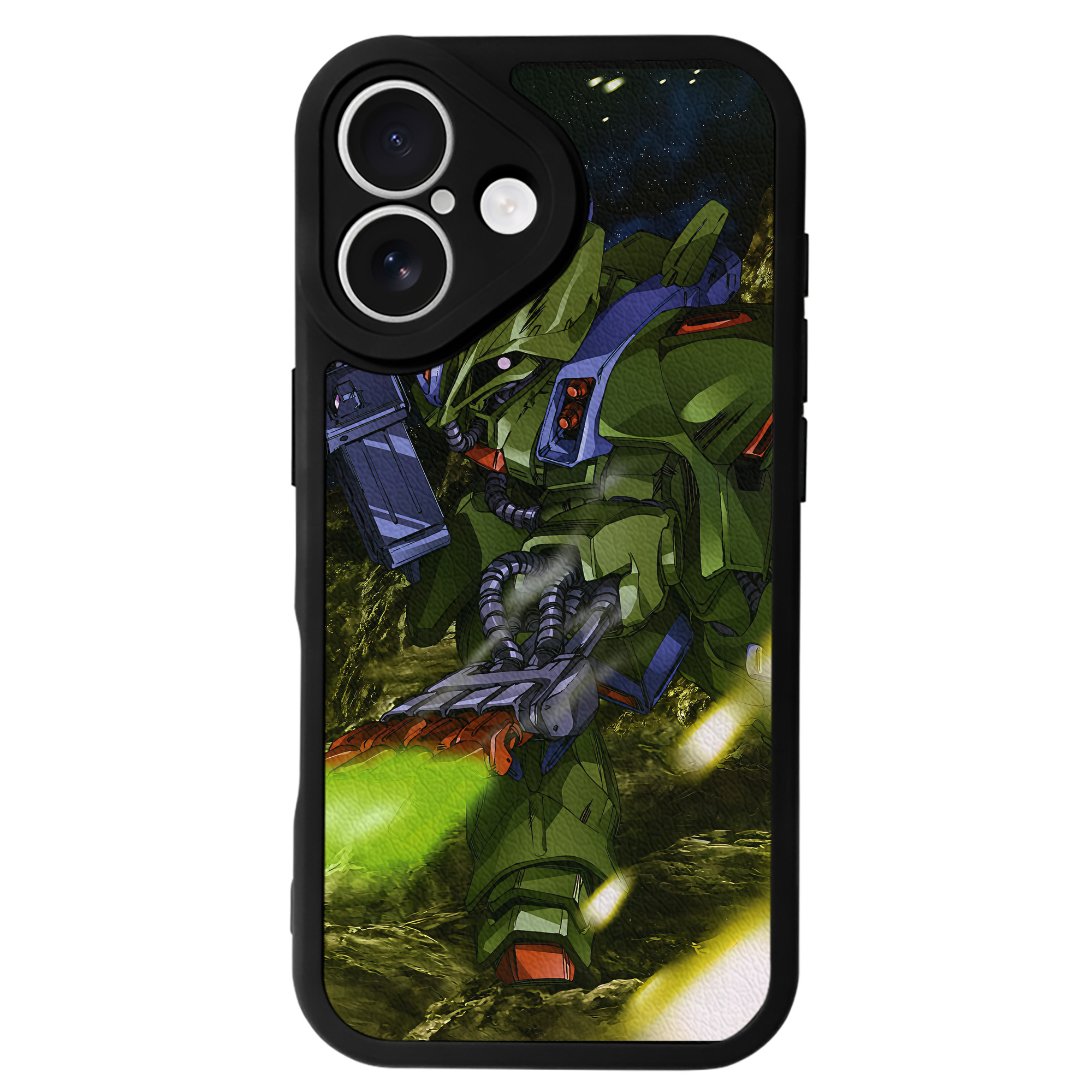 （画像用） 機動戦士ガンダム Mobile Suit Gundam 【iPhone 16シリーズ対応】シリコンスマホケース（レザー調） 材質：シリコン